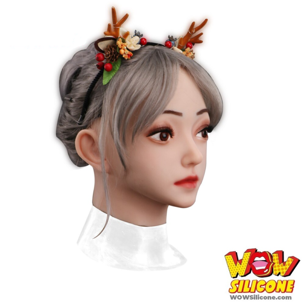 Cute Realistic Female Silicone Mask - Profile