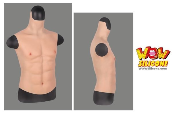 Fake Muscle Silicone Chest Plate