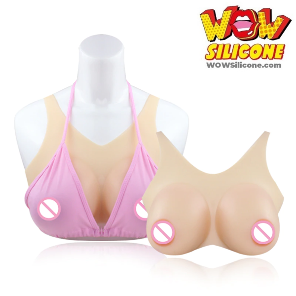 Realistic Strap On Silicone Breast Form