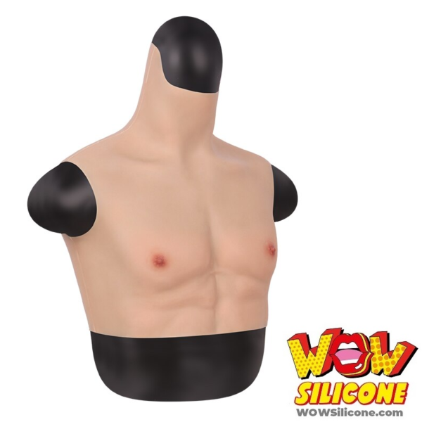 Short Male Muscle Silicone Chest Plate