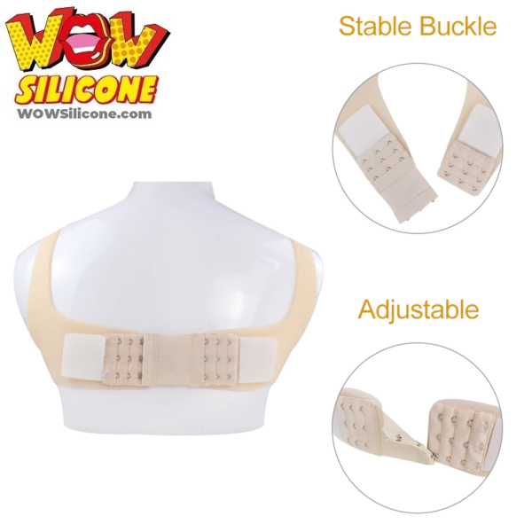 Strap On Silicone Breast Form - Back