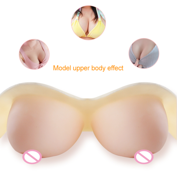 Strap On Silicone Breast Form - Front