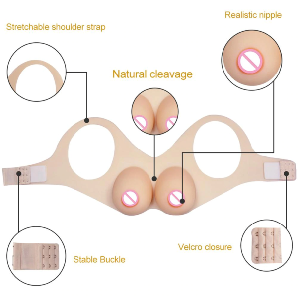 Strap On Silicone Breast Form - Product Details