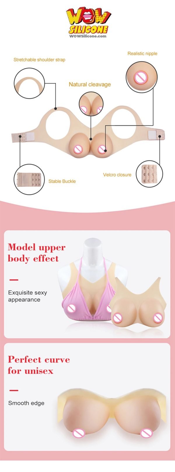 Strap On Silicone Breastforms