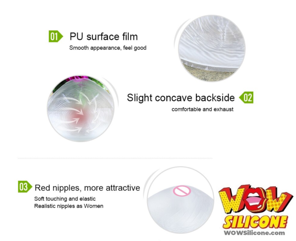 Transparent Silicone Breast Forms - Details