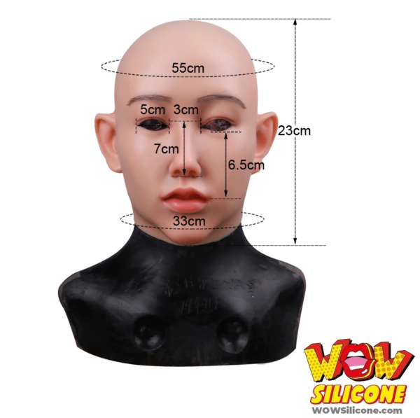 Pretty Realistic Silicone Female Mask - Dimension