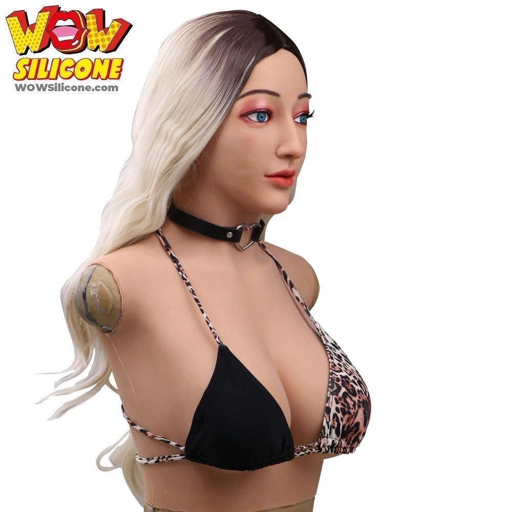 Cross-dressing Silicone C Cup Bodysuit With Arm Male To Female Fake Breast  Form Vagina For Crossdresser Transgender Drag Queen