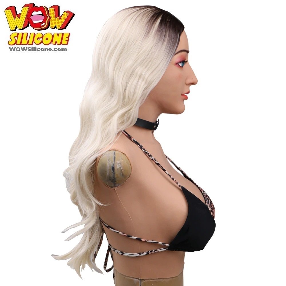 Crossdressing Silicone Breastplate B/E Cup Breast Forms Breast Plate For  Crossdressers Transgender Drag Queen Soft Cotton Filler (Color : Brown  Color, Size : D CUP) : : Fashion
