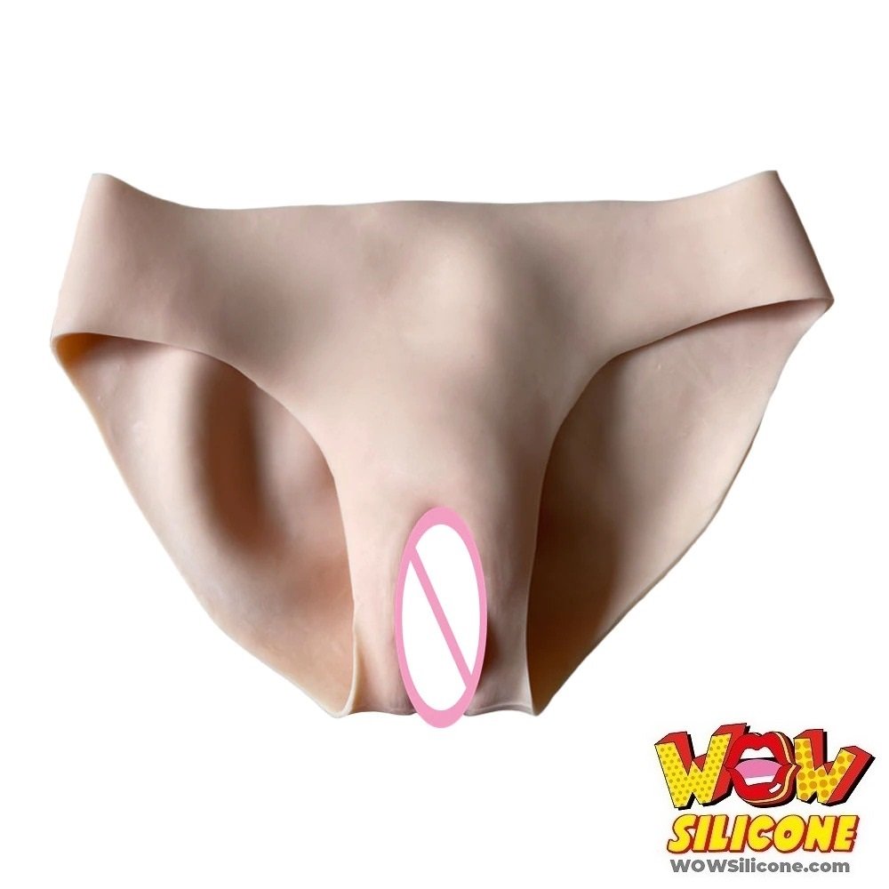 Simulated Penetrable Fake Vagina Silicone Panties (6 Color Options) -  WOWSilicone Shop